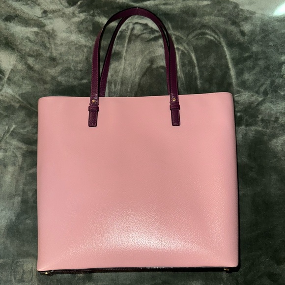 Kate Spade -
Maroon & Mauve Grand Street Color Block Sadie Women’s Purse—Large - Picture 2 of 3